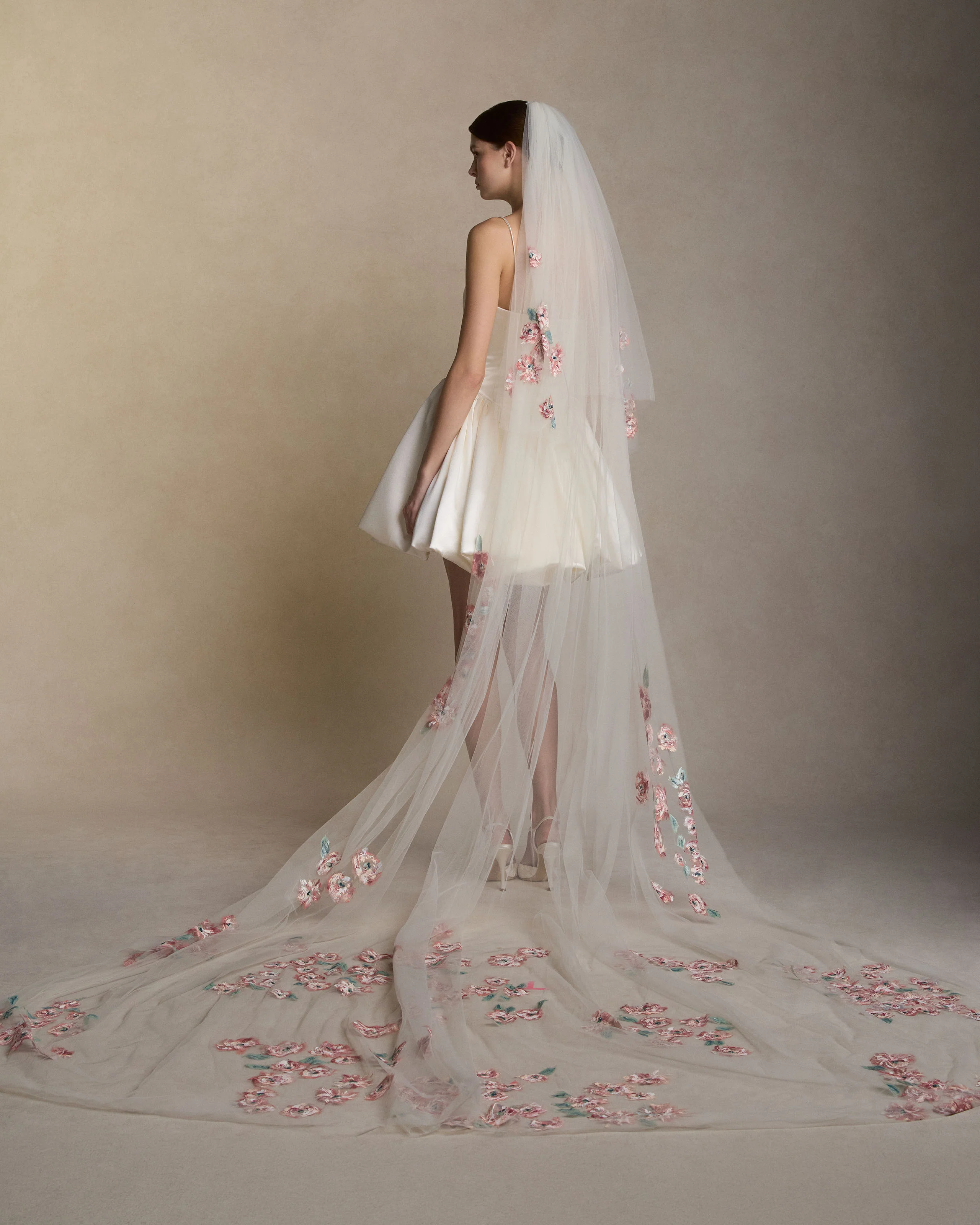 Hand Painted Maeve Veil - Cathedral - Image 2