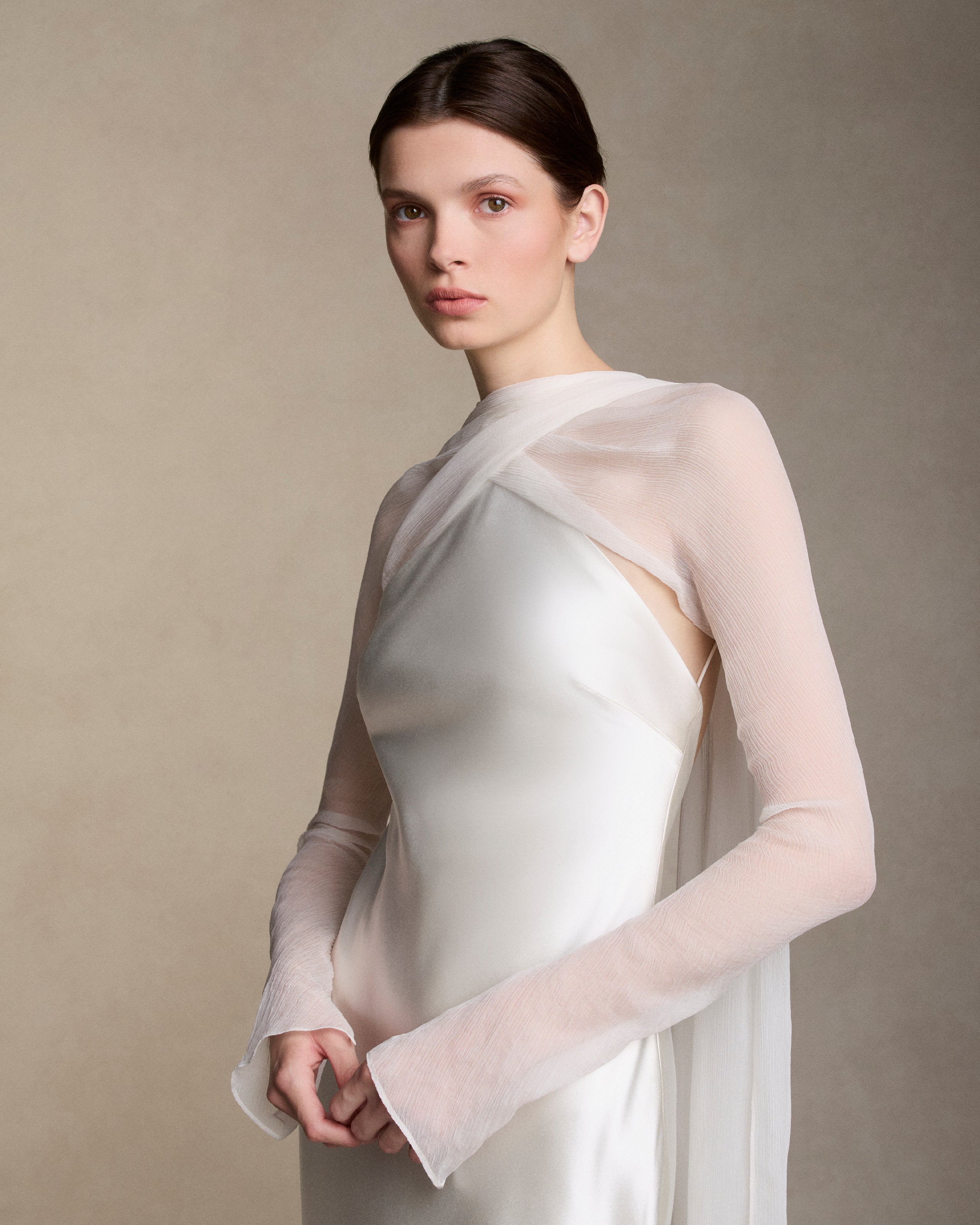 Mari - Sleeves Crinkle Chiffon - Image 4