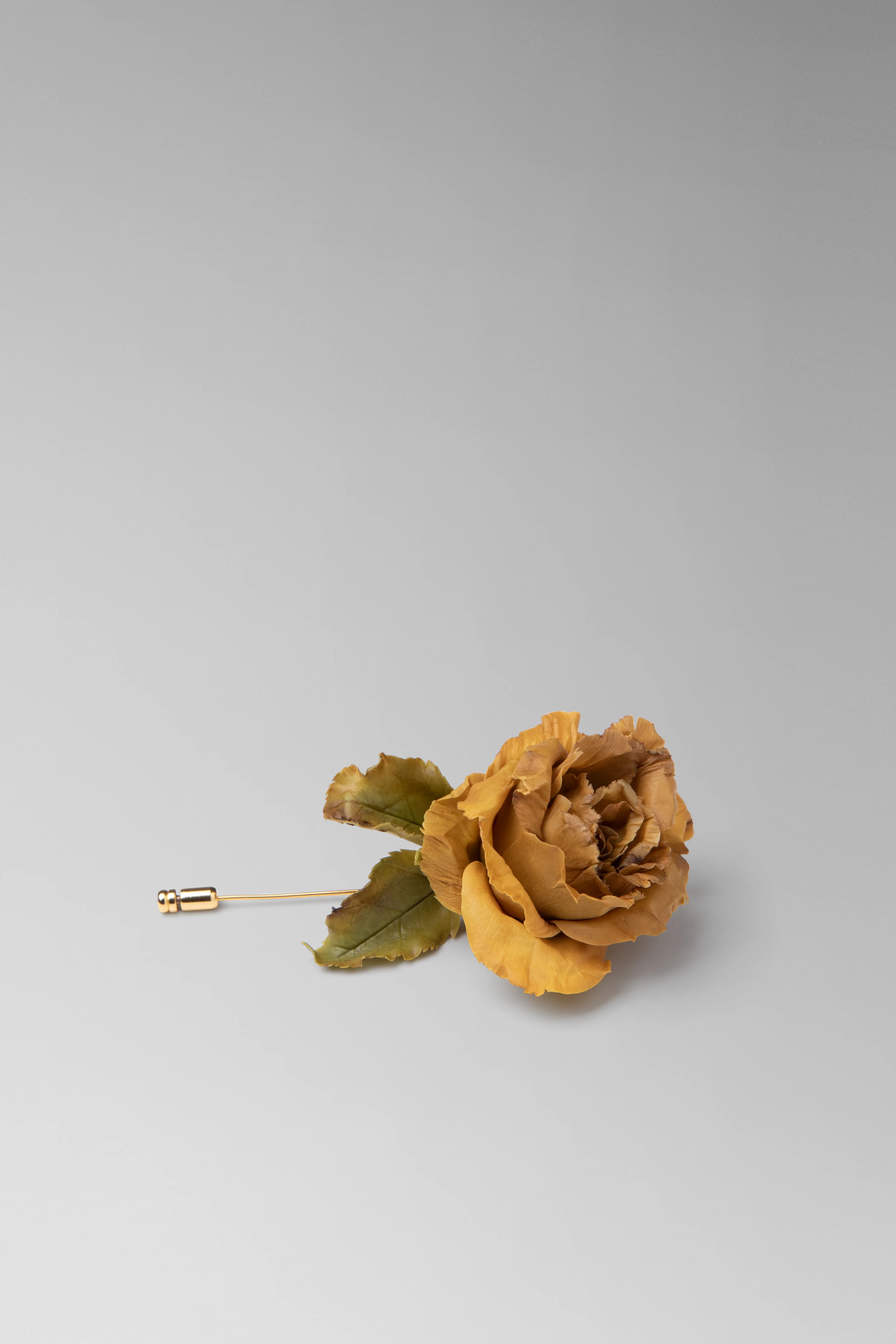 Ochre Rose Brooch - Image 2